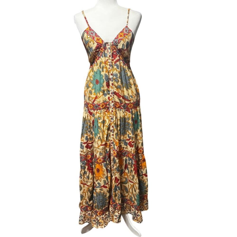 Anthropologie x Love The Label Floral Border Print Maxi Dress – XS